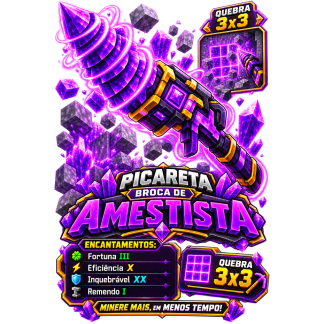PICARETA BROCA DE AMETISTA